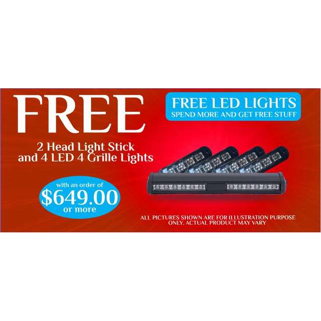 2 head light stick + 4 -4 GRILL LIGHTS PROMO_offers_ledoutfitters