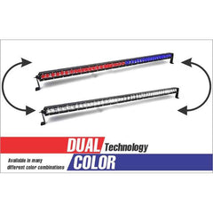 42 LED DUAL COLOR COMBO SPOT AND FLOOD LIGHT SINGLE ROW_offroad_ledoutfitters
