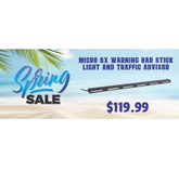SPRING SALE MICRO 6X WARNING BAR STICK LIGHT AND TRAFFIC ADVISOR