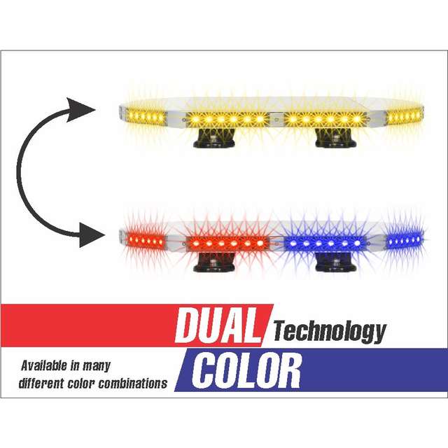 18" DUAL COLOR ENFORCER MINI LED LIGHT BAR_ledlights_ledoutfitters