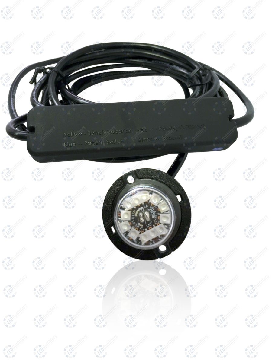 4 PIECE DAMEGA COMET SERIES LHA 12 HIDE AWAY + INLINE FLASHER_led-hide-away_ledoutfitters