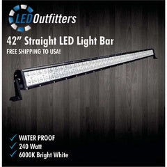 SUPER LED 42" STRAIGHT LED LIGHT BAR COMBO OFF ROAD WORK LIGHT_offroad_ledoutfitters